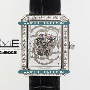 [Ronda quartz] Chanel Premiere SS Camellia Skeleton - 샤넬 프리미에르 까멜리아 - NEL069