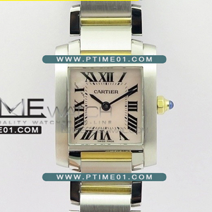 [RONDA QUARTZ] Cartier Tank Francaise Ladies Small SS/YG K11 1:1 Best Edition - 까르띠에 탱크 프랑세즈 베스트 에디션 - CT484