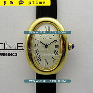 [SWISS QUARTZ] Cartier LBaignoire Watch YG AF 1:1 Best Editionn - 까르띠에 베누아 베스트에디션