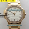 [324SC MOVE] Patek Philippe Nautilus 7118/1200R-001 New Version Ladies RG Diamonds PP 1:1 Best Edition - 파텍필립 노틸러스 여성용 베스트에디션
