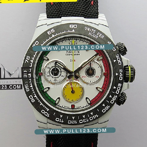 [4130 MOVE] Rolex Daytona DIW Porsche 911 S/T White Carbon SONIC 1:1 Best Edition - 롤렉스 데이토나 포지드카본 베스트에디션