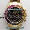 [4130 MOVE] Rolex Daytona Arolla Challenge Blaken Rainbow Diamond Bezel RG Sonic 1:1 Best Edition - 롤렉스 데이토나 로즈골드 레인보우 베스트에디션