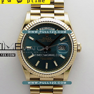 [2836 MOVE] Rolex DayDate 36mm 128235 904L RG Gain Weight KF 1:1 Best Edition - 로렉스 데이데이트 베스트에디션 무게추가버전